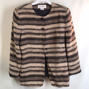 Jones New York 100% silk blazer jacket Sz 14
